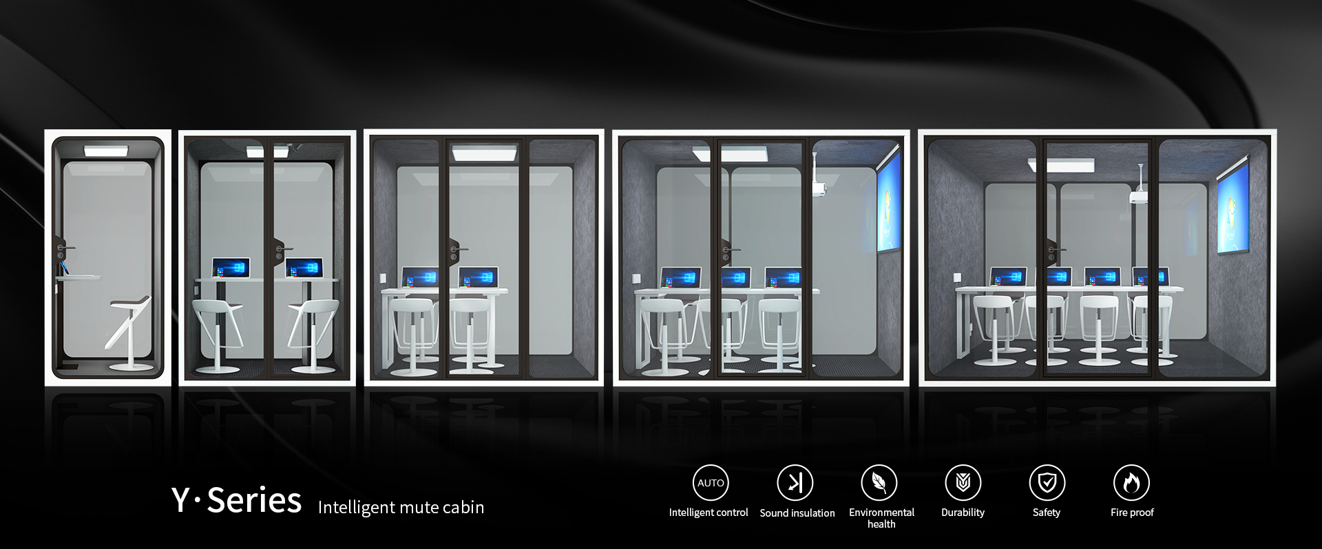 cyspace y-series office booths