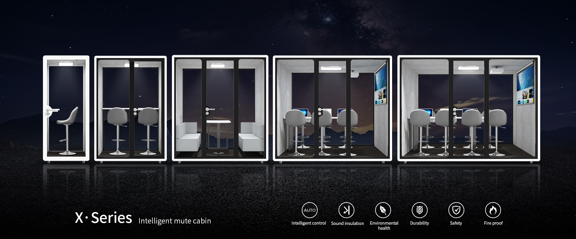 cyspace x-series office booths