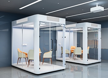 Applications of cyspace Office Booths