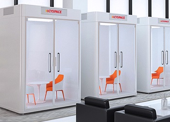 Applications of cyspace Office Booths